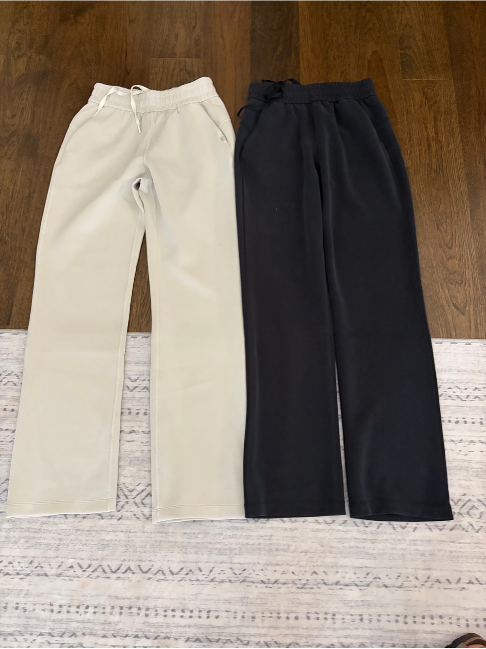 Crz yoga Women's Straight-Leg Pull-On Pants — Black and Cream